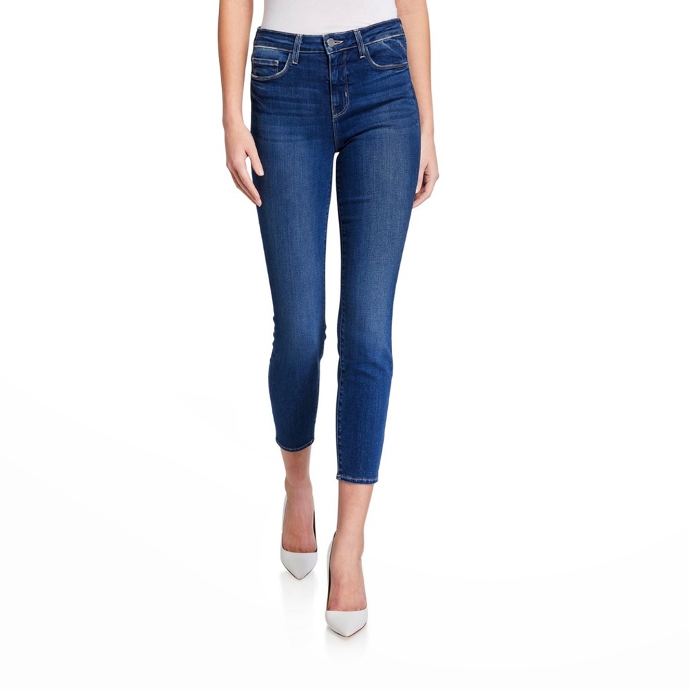 L’AGENCE High Rise Classic Vintage Cropped Jeans